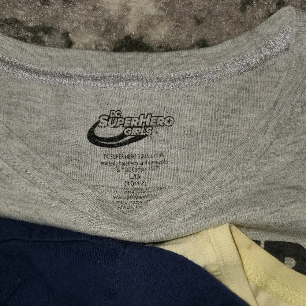 Justice and DC Girls Set of 4 Tops || Large EUC